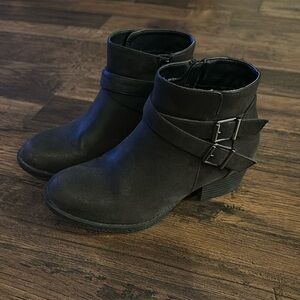 Black ankle boots